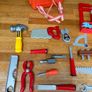 Kids Toy Tool Set with Convertible Backpack Storage Case Image 7