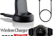 Wireless Charger for Samsung Galaxy Smart Watch Fast Charging Base Dock For Samsung Gear S3 Classic Frontier S2 Smartwatch