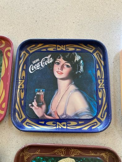Coca Cola Liberty Metal coasters set