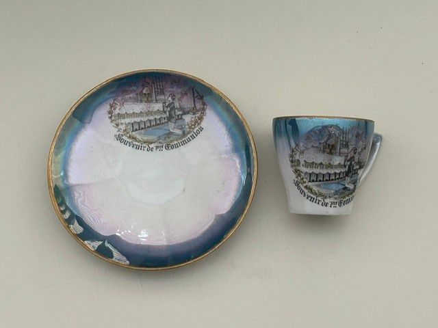 Vintage Mid-Century Communion Cup & Saucer