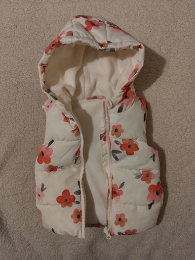 Fleece Lined Hooded Gilet Jacket