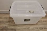 120L Rolling Clear Storage Box