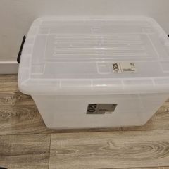 120L Rolling Clear Storage Box