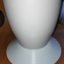 Paul Costelloe for Wedgwood round bulbous trumpet shaped ivory Vase H 27 cm Image 5