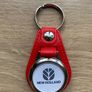 Brand new synthetic leather New Holland key ring Image 5