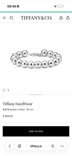 Tiffany & Co. Silver Ball Bracelet