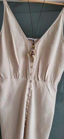 Zara Linen Midi Sz Xl (fit 12-14uk)
