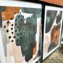 Set of 3 Framed Abstract Wall Art Prints Image 2