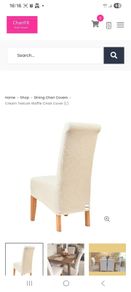 Brand New Cream Waffle Chair Covers - In Packaging