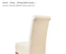 Brand New Cream Waffle Chair Covers - In Packaging