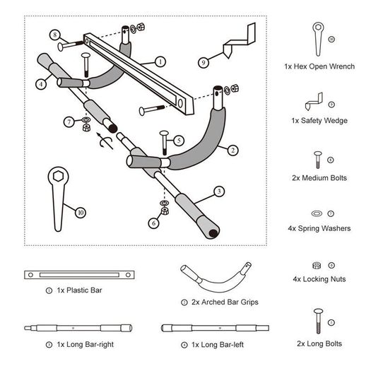 Door Trainer, Pull Up Bar, Quick Delivery