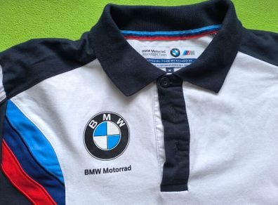 Official BMW Motorrad WSBK Team Polo Shirt Size M Adults