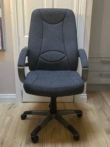Lucca High Back Executive Office Chair Charcoal Fabric
