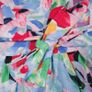 Karl Lagerfeld Multi-Color Red Blue Floral Waist Tie Sleeveless Dress 8UK/36EU/4US Image 5