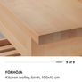 Wooden Island / Trolley (Birch Wood) Image 8