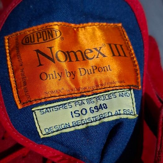 Vintage Red Racing Suit and Shoes