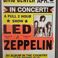 Vintage Style  metal sign,  Led zeppelin.