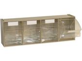 Madia 4 4-Box Tilt Bins Storage Container (600X178X206Mm)