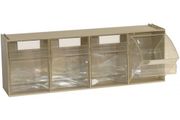 Madia 4 4-Box Tilt Bins Storage Container (600X178X206Mm)