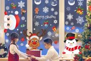 385 Pcs Christmas Window Stickers 10 Sheets Double Sides Xmas Window Decorations Santa Clings (FREE POSTAGE