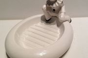 Pierrot Clown Trinket Dish Vintage Rare
