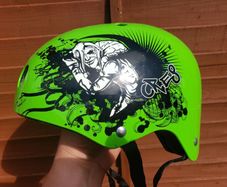 Cre8 Green Freestyle Helmet 54-58cm Skate Cycle Bike Scooter