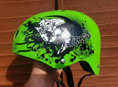 Cre8 Green Freestyle Helmet 54-58cm Skate Cycle Bike Scooter