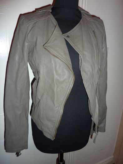 Bershka leather biker jacket size M