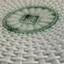 Rare Georgian English Pearlware Reticulated Basket Stand c.1800 to 1830 with Green Rope & Diamond Image 8