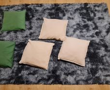 Rug with 5 Cushions