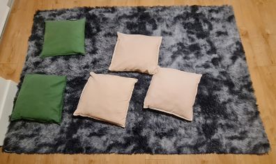 Rug with 5 Cushions