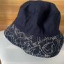 Kids bucket hat 3-6 y navy blue New Image 8