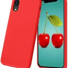 Red Soft Silicone Case for iPhone XR Shockproof Back Cover