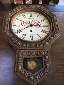 Coca Cola Wall Pendulum Clock 46 x 32 cm