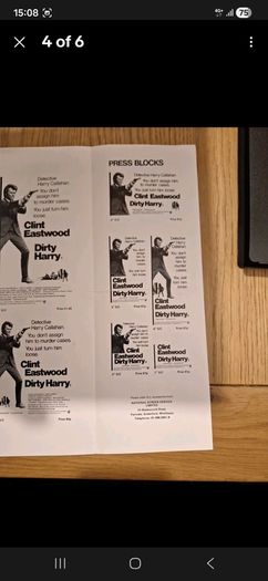 Dirty Harry 1971 Pressbook  Clint Eastwood