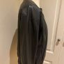 Bomber jacket faux leather black size 10 - new Image 3