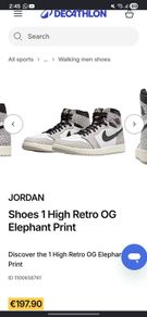 Nike Air Jordan 1 Mid Elephant Print