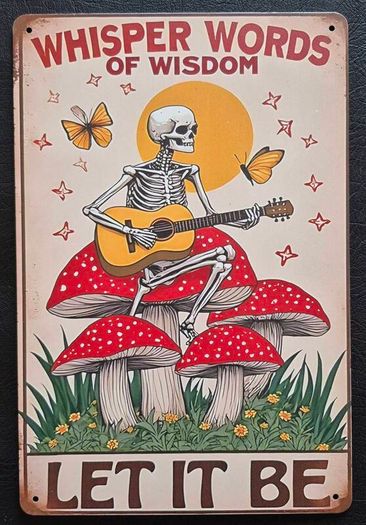 The beatles , vintage style metal sign .