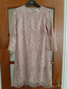 BNWT Pink Lace Dress Size 10, Cost Seventy Euro New