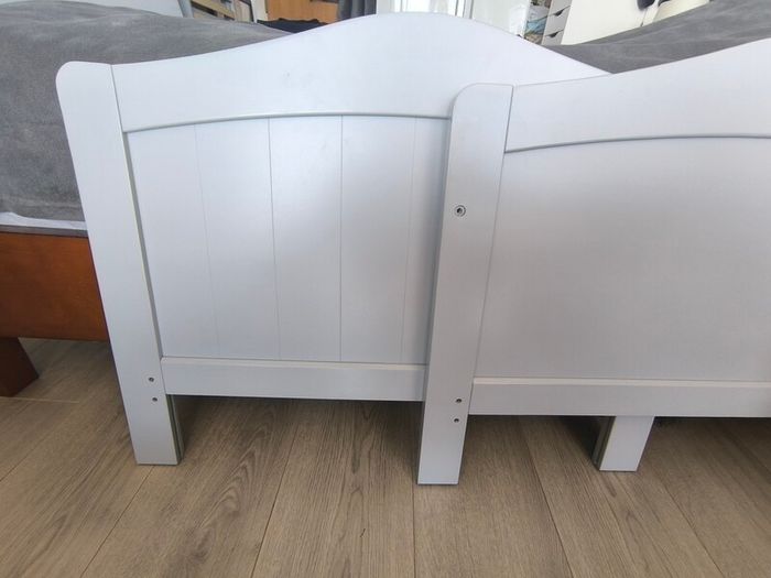 Nested Sorrento Cot Bed in Grey