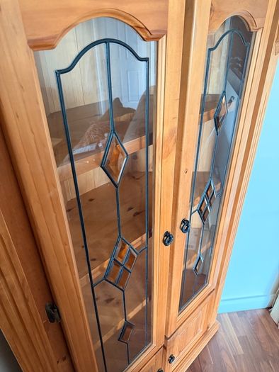 Solid Pine Corner Cabinet
