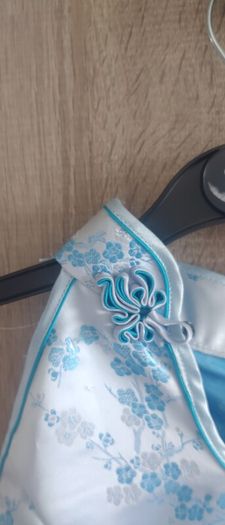 blue Japanese style dress fits X's s