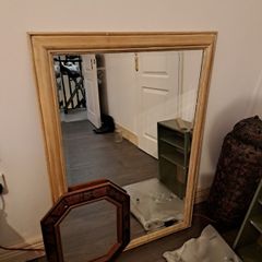 2x mirrors Large and Octagonal Gold Painted Ornate