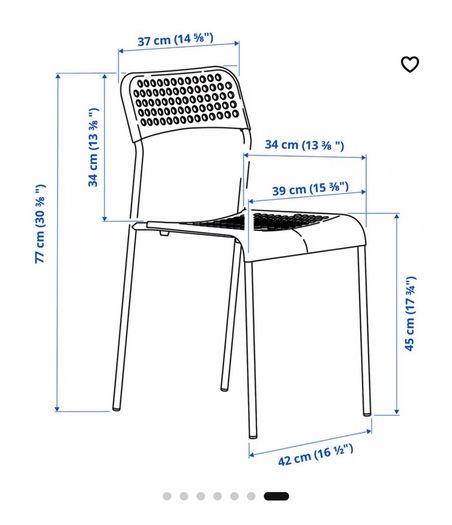 White IKEA chairs (4x)