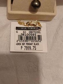 Genuine Black South Sea Pearl Pendant  Boxed with Certificate