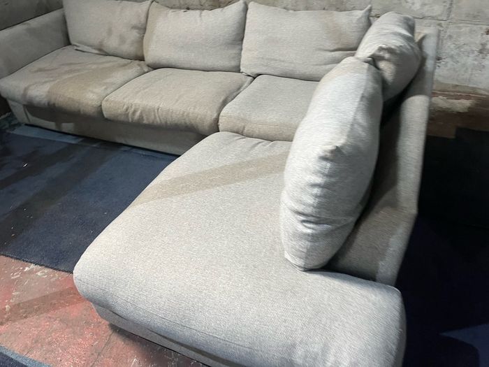 Grey corner sofa set L shaped