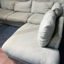 Grey corner sofa set L shaped Image 5