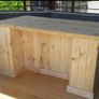 Rustic kitchen island with pillars Image 4