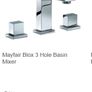 Mayfair Blox 3 Hole Bath Tap Set Image 3