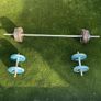 Cast iron barbell / weights set Image 5